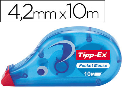 Corrector de cinta Tipp-Ex pocket mouse 4,2mm.x10m.